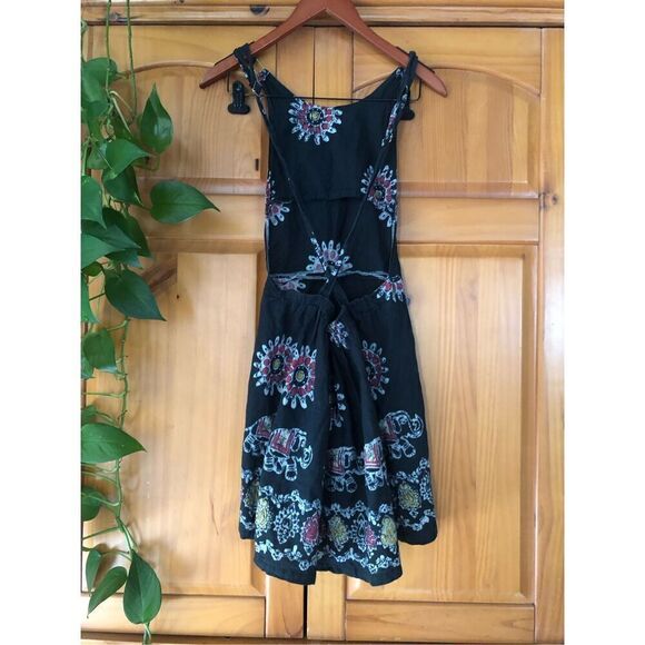 Unbranded Elephant Floral Print Low Back Dress Size S - Picture 3 of 9